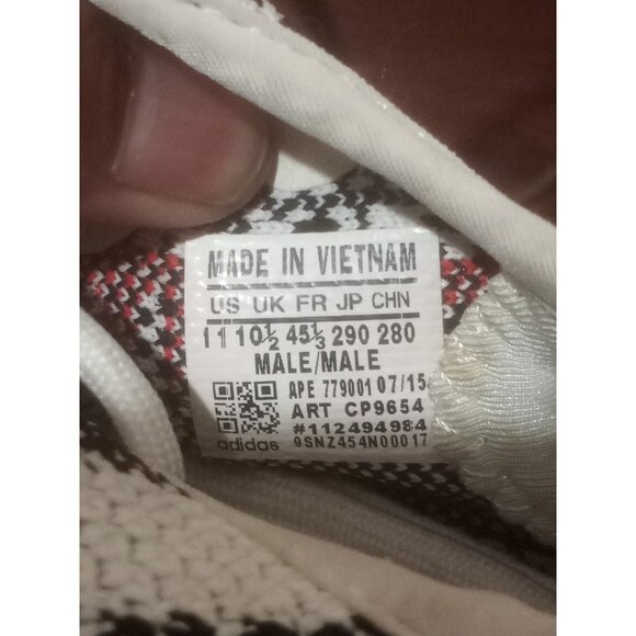 adidas Yeezy Boost 350 V2 Zebra Black White Mens Size 11 main image 10
